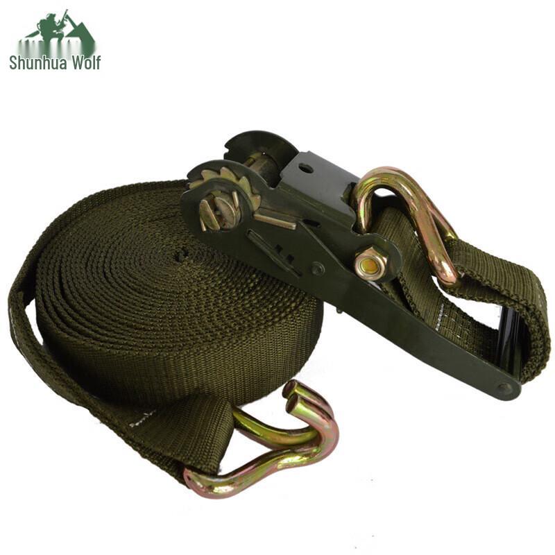 Shunhua Wolf Military Green Polyester Cargo Tie-Down Straps