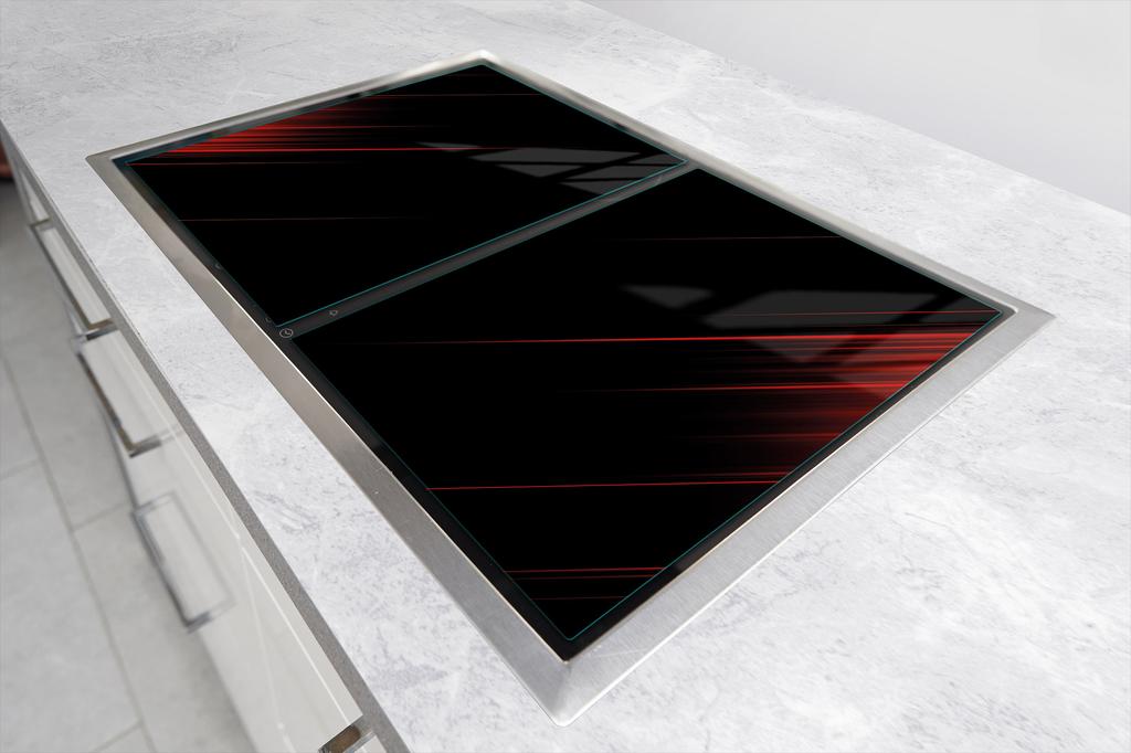 GLAS Schutzplatte Brett 75x52 SCHWARZ