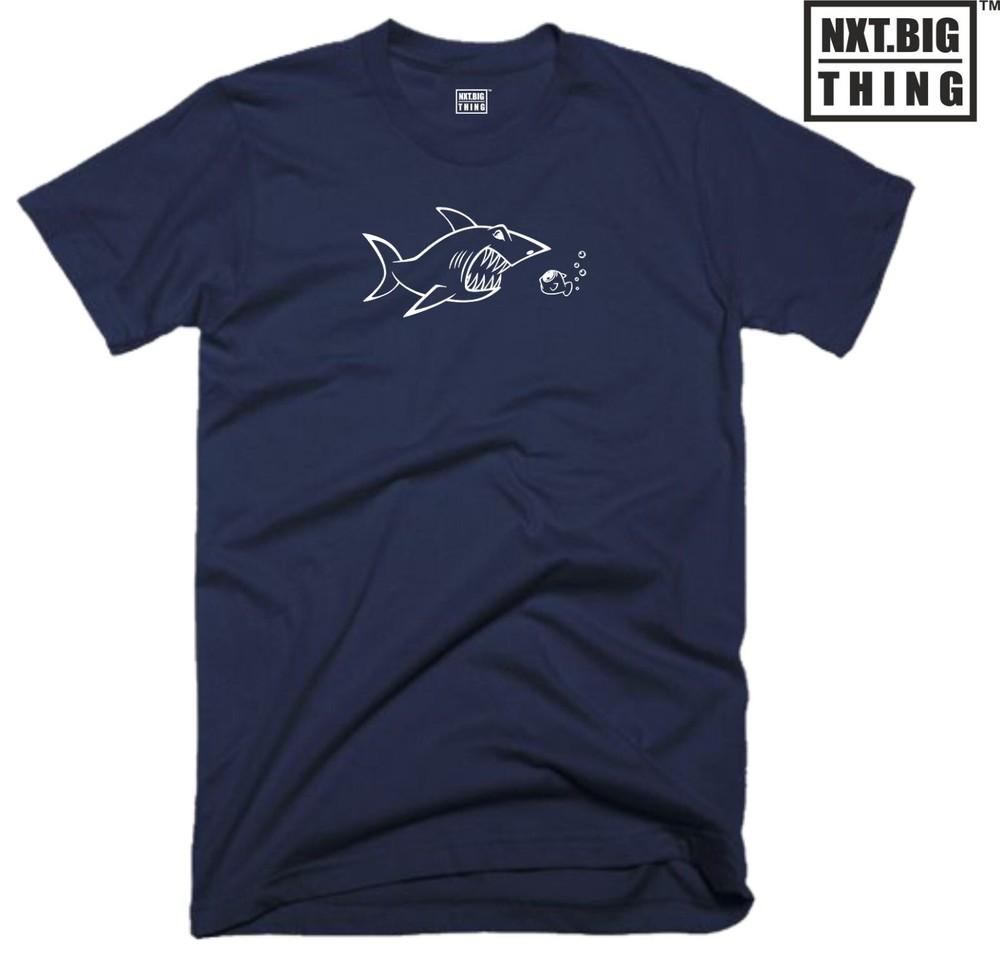 Shark Vs Fish T Shirt Casualwear Face Off Holidays Funny Joke Birthday Gift Top