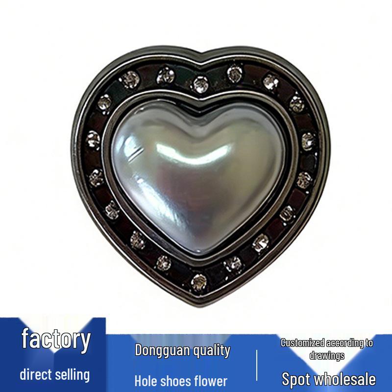 New Metal Pearl Flower Shoe Buckles and Decorations