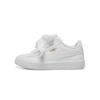 Puma Basket Heart Patent Leather Low Top Toddler Shoes White Infant And Toddler 363352-02