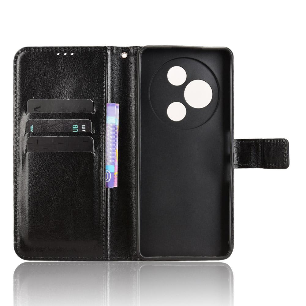 For TCL 60 NxtPaper 4G PU Leather Case with Strap Crazy Horse Texture Phone Wallet Cover