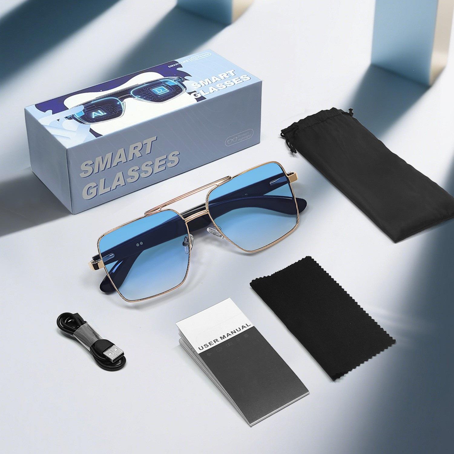 AI Bluetooth Viedās Brilles ar Automātisku