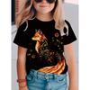 Fashion Children's Clothing Crew Neck Short Sleeve 3D Casual Color Printing Casual Short Sleeve Crew Neck T-Shirt