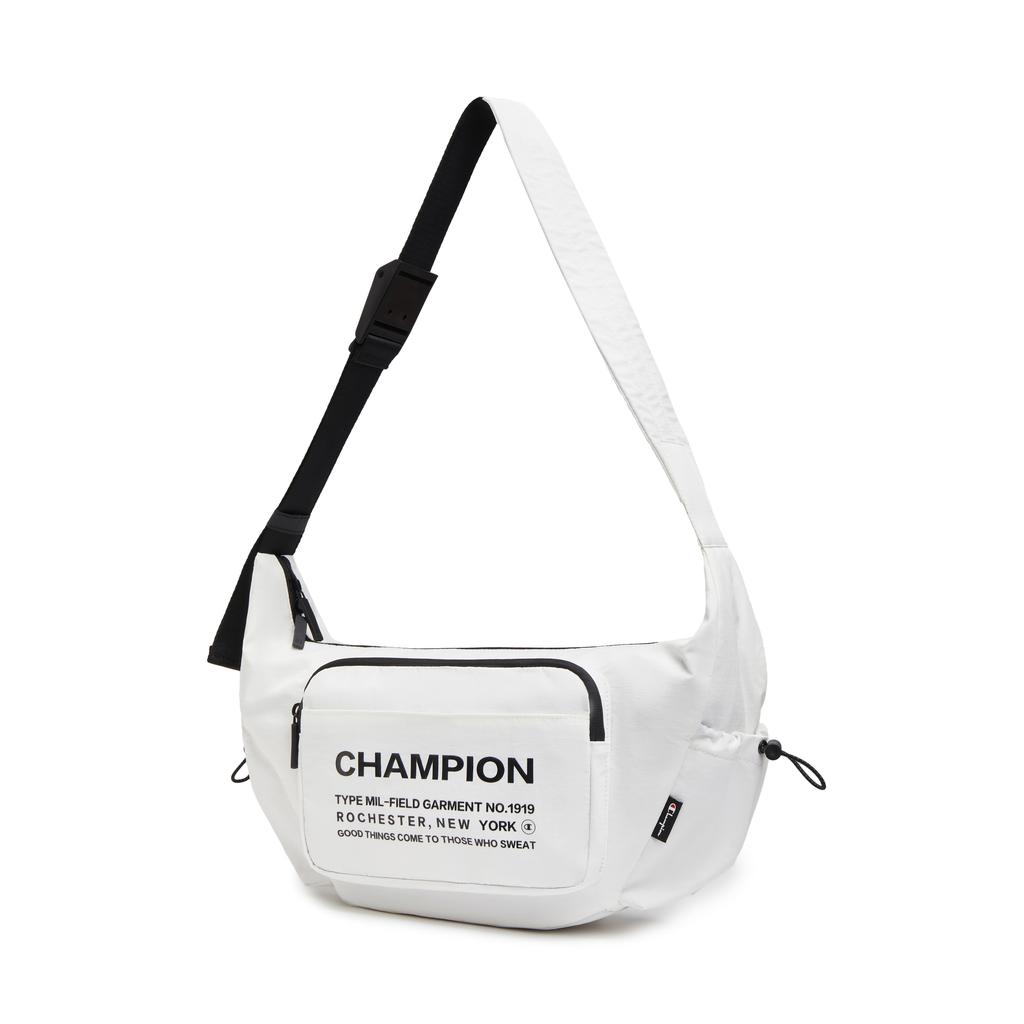 New Champion Fabric Shoulder Bag Regular Unisex Champion White/Pumice Gray/Black U5BACPU34