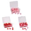 50pcs Metal Colored Push Pins Heart shape Thumb Tacks PP Metal Push Pins  Office Binding Supplies