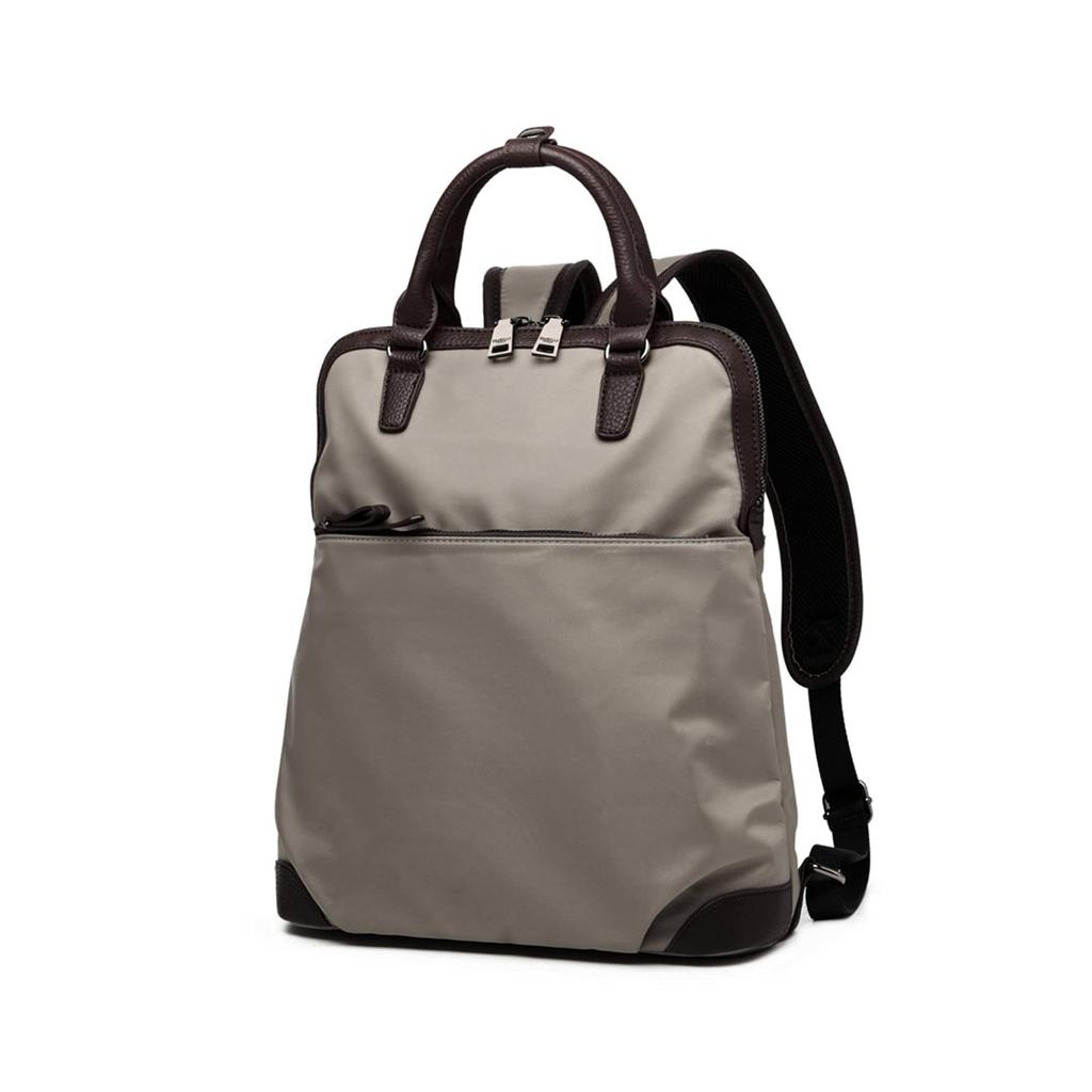 Rucksack Bag Backpack Business Commuting School A4 Waterproof Water Repellent Lightweight Stylish Italy Rucksack PU Leather Nylon 170918 [Gussio Gold]