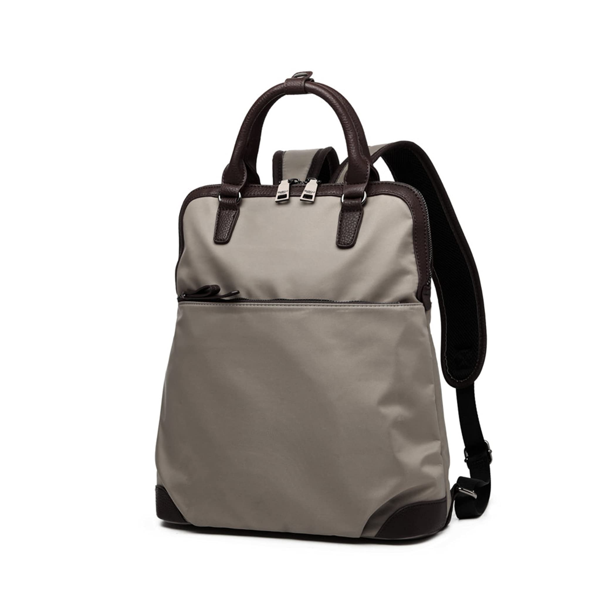 

Рюкзак Сумка Рюкзак Бізнес Поїздки Школа A4 Водонепроникний Водовідштовхувальний Легкий Стильний Італійський Рюкзак PU Шкіра нейлон 170918 [Gussio Gold] сірий колір