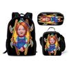 Horror Chucky Schultasche Rucksack Brottasche Federmäppchen Set Geschenk für Kinder Schüler
