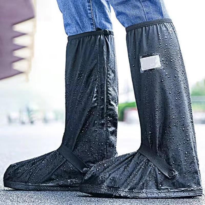 1 Pair Unisex Shoes Protectors High Tube Rain Shoes Cover Motorcycle Scooter Boot Covers Waterproof Motorbike Accessories