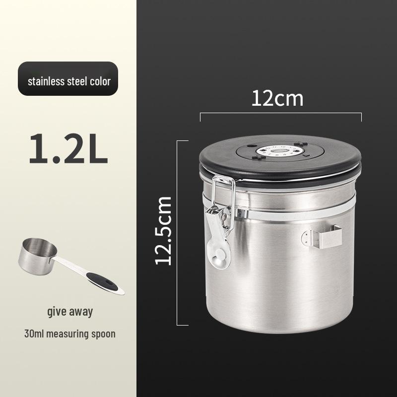 304 Edelstahl Luftdichter Kaffee- und Getreidevorratsbehälter