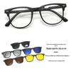 Magnetic Clip-On Classic Polarized Sunglasses for Myopia Glasses