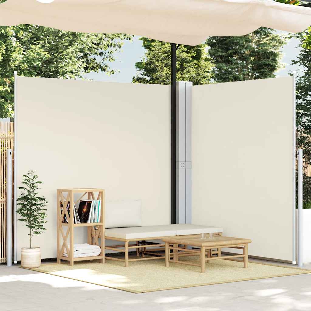 Vidaxl Foldable Side Awning, Cream, 200 X 600 Cm