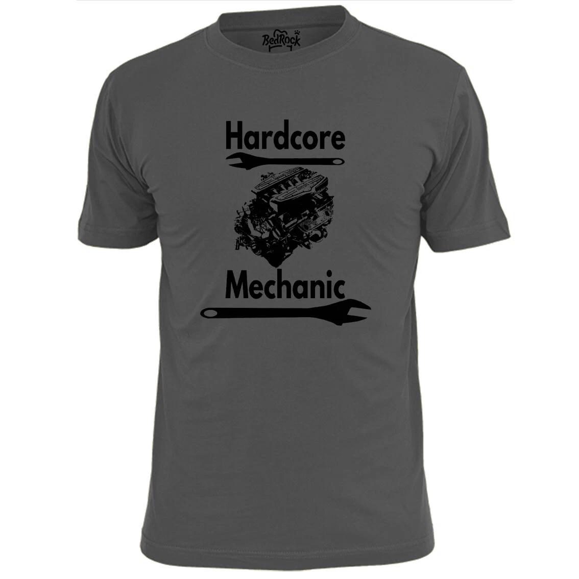 

Mens Hardcore Mechanic T shirt Cars Auto Garage 3XL