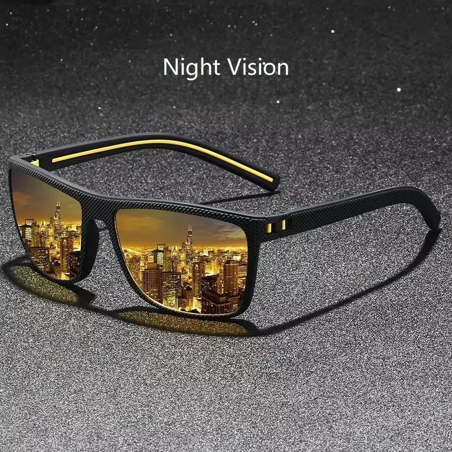 Classic Vintage Check Pattern Square Polarized Sunglasses Men Women Fashion Fishing Driving Man Sun Glasses UV400 Retro Eyewear