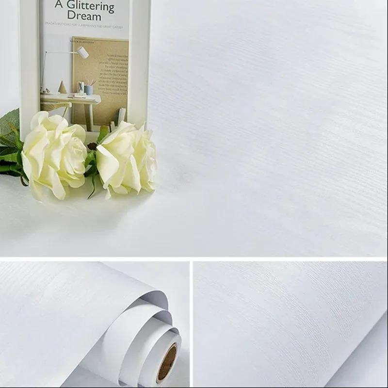 40cm x1m Wood Grain DIY Home Decor Waterproof Wall Stickers Self Adhesive PVC Wallpaper Bedroom Wardrobes Cabinets Sticker