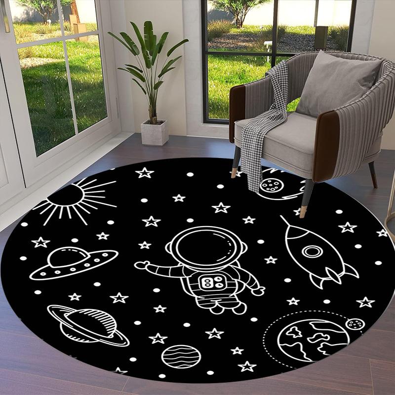 1pc Office Carpet Chair Mats Space Adventure Perfect for Decorating Office Chairs, Living Rooms, Or Bedrooms