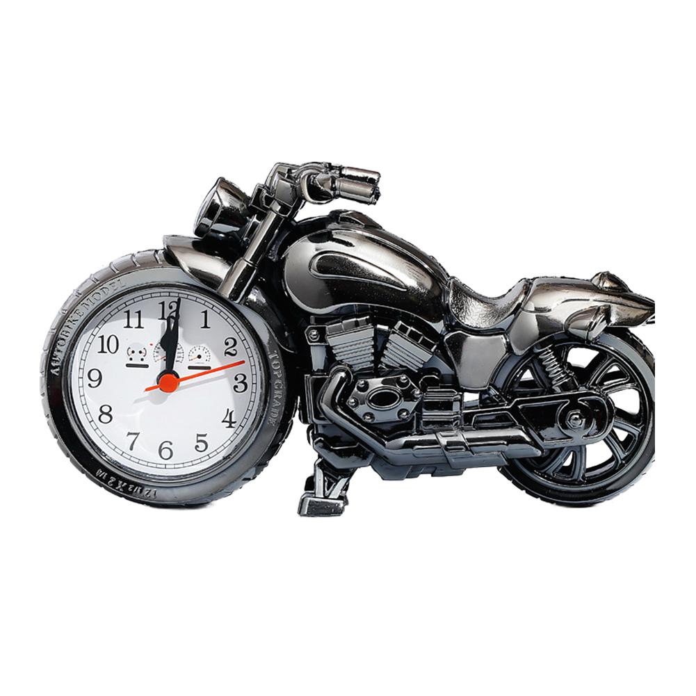 1PC Modern Simplicity Motorcycle Alarm Clock Multipurpose Motorcycle Ornament Creative Arabic Numeral Clock Home Office Decor