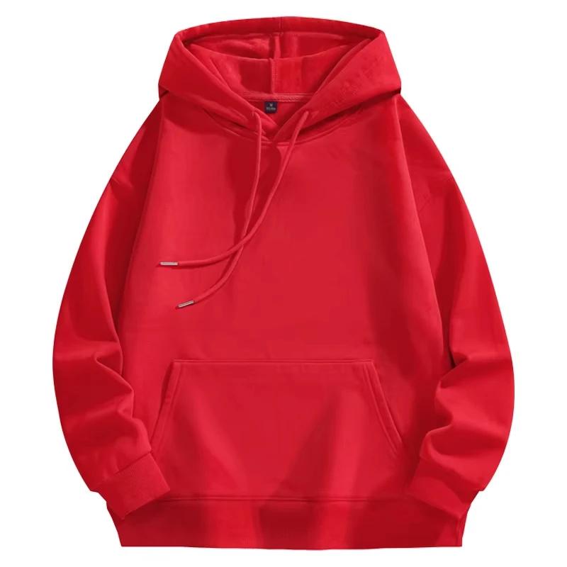 2025 New Hoodie Men's Solid Color Autumn and Winter Hot-selling Simple and Comfortable Sweatshirts Daily Outdoor