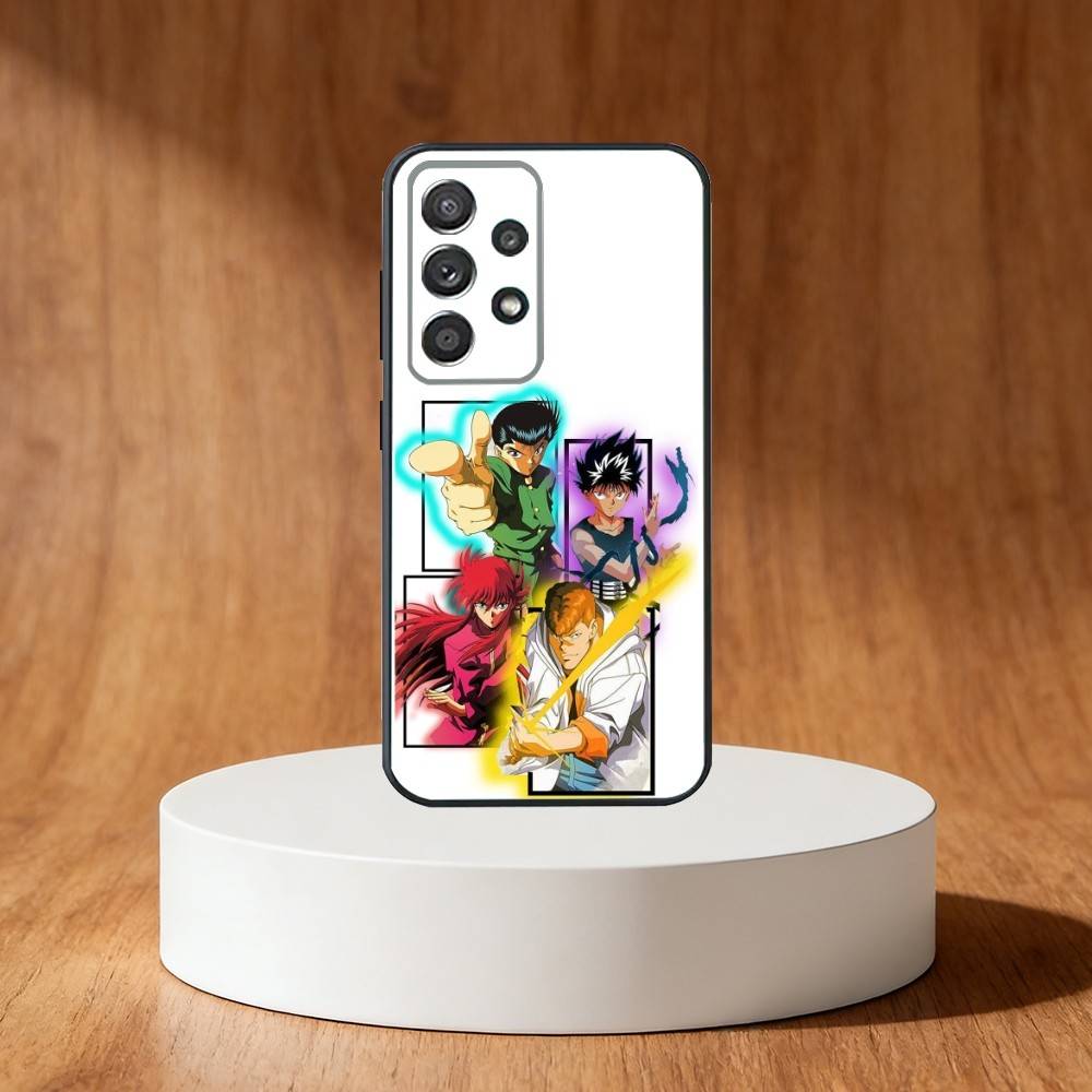 Comics Y-Yu H-HakushoS Phone Case For Samsung S25,S24,S21,S22,S23,S30,Ultra,S20,Plus,Fe,Note,10,9,5G Black Cover
