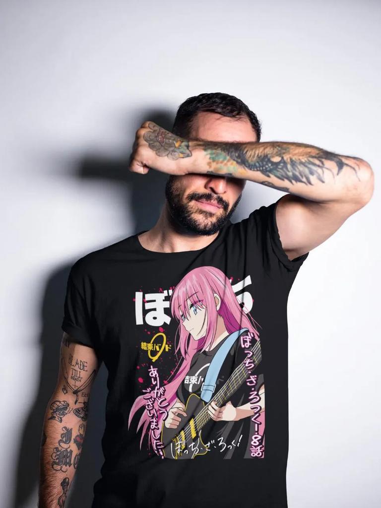Anime Tshirt Anime Comic Shirt Pattern Anime Tshirt for Men and Women Summer Cotton Loose Fashion Round Neck Top