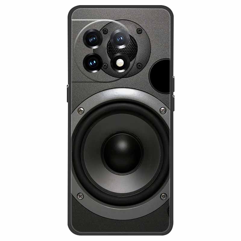 For OnePlus 11 5G Case One Plus 11R Flower Marble Black Bumper Soft TPU Silicone Cover for OnePlus 11 / 11R 5G Phone Cases Capas