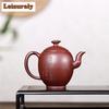 300ml Luxury Yixing Purple Clay Teapot Handmade Flower Bird Pot Raw Ore Red Dragon Mud Tea Maker Kettle With Infuser Zisha Tea