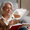 48 LED Hands Release Magnifying Glass 2X Zoom Large Lens Cold Warm Natural Light For Closes Up Tasks Elderly Use