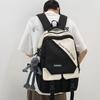 Schoolbag New Backpack Female Splicing Contrasting Color Korean Version Primary School School Bag College Fashion Large Capacity Backpack Men and