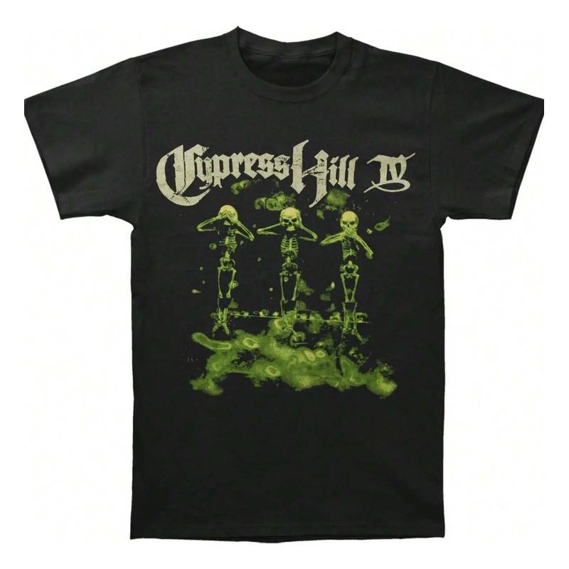 Camiseta Masculina Cypress Hill Iv Album, Toda Preta S