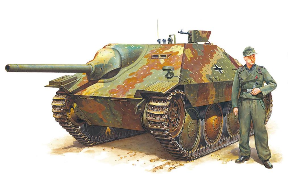 Tamiya Military Miniature Series 285 German Army Tank Destroyer Hetzer Type Plastic Model Kit 35285 1/35 No. Mid-Production