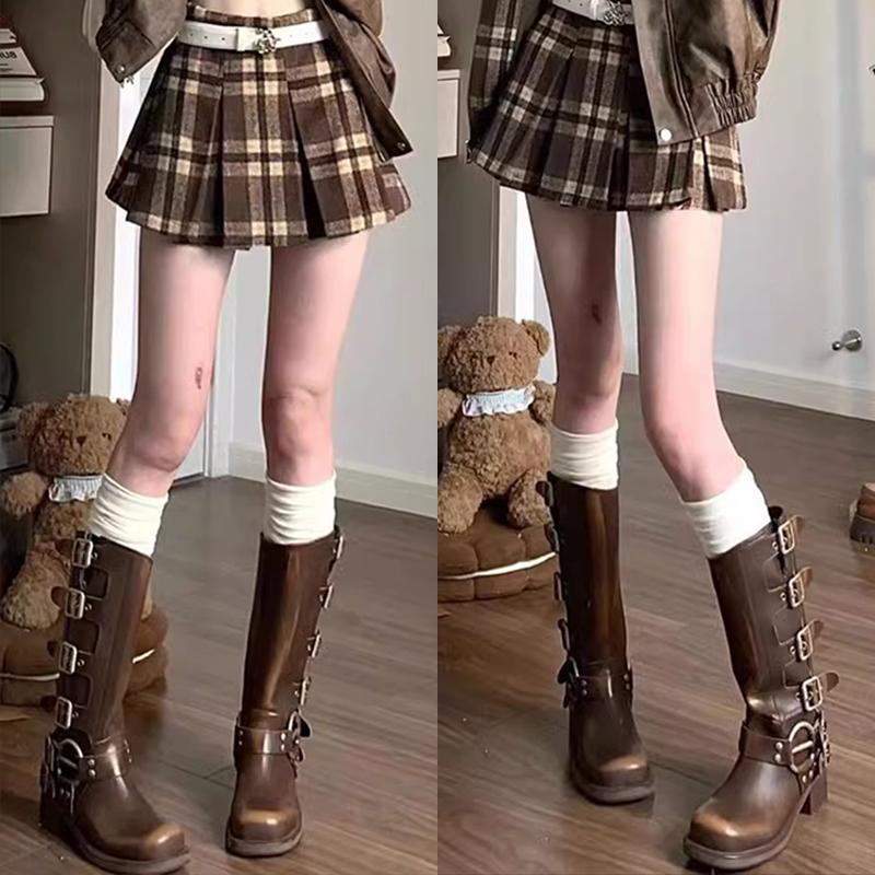 Matching Boots Socks - Long Knee-length Stockings In White for Autumn and Winter, Without Bones, Pile-style Stockings, Long Boots, Long Socks