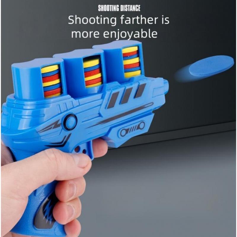 Creative Flying Saucer Soft Bullet Toy Gun for Kids - Parent-Child Outdoor Battle Game
