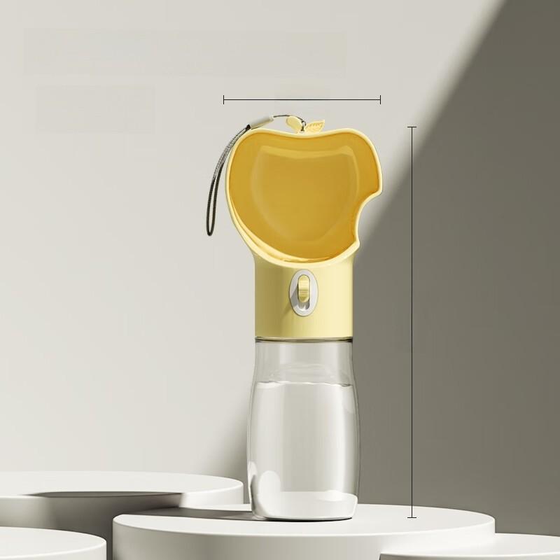 Tragbare Haustier-Wasserflasche mit automatischem Futterspender für Hundeausflüge und Reisen