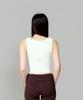 Geulleila Double Layered Fit Square Neck Top (White)