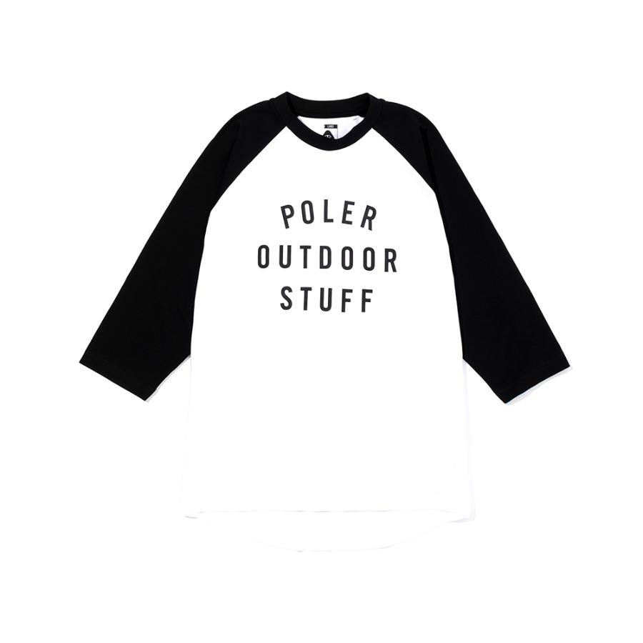 Polar Staff Force Raglan Sleeve Tee Black (L) 231Mcv0020Blkl