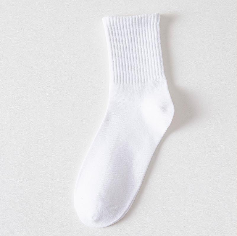 

Unisex Solid Striped Black White Short Socks for Woman Harajuku Hip Hop Skateboard Crew Socks Cotton Casual Men Women s Socks one size
