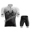 Gradient Cycling Jersey Sets  Men's Summer Road Tops Bottom Suit MTB Clothing Team Mountain Bike Jersey Bib Shorts Suit