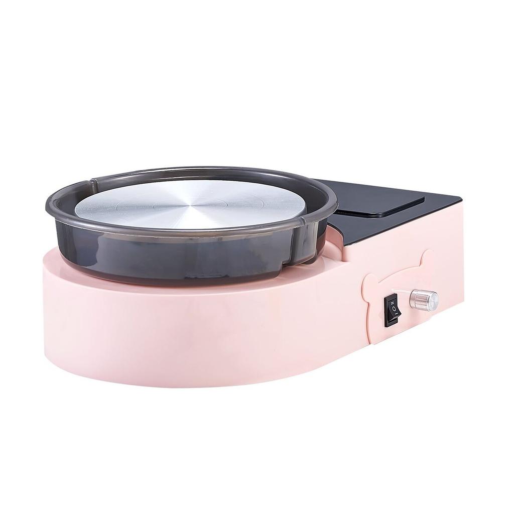 Mini Pottery Wheel Electric Clay Wheel for Kids and Adults 158 Mm Pink
