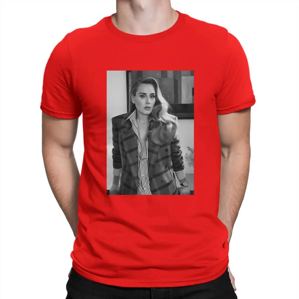 Adele Beauty T-shirt Carina Uomo A-Adele Cantante Casual Cotone Puro Maglietta Girocollo Manica Corta Magliette Idea Regalo Top