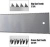 Japanese Hand Saw Stainless Steel Pull Saw Double Edge Flush Cut Saw With 3 Side Grinding Teeth Handheld Trim Saw Cross-cut