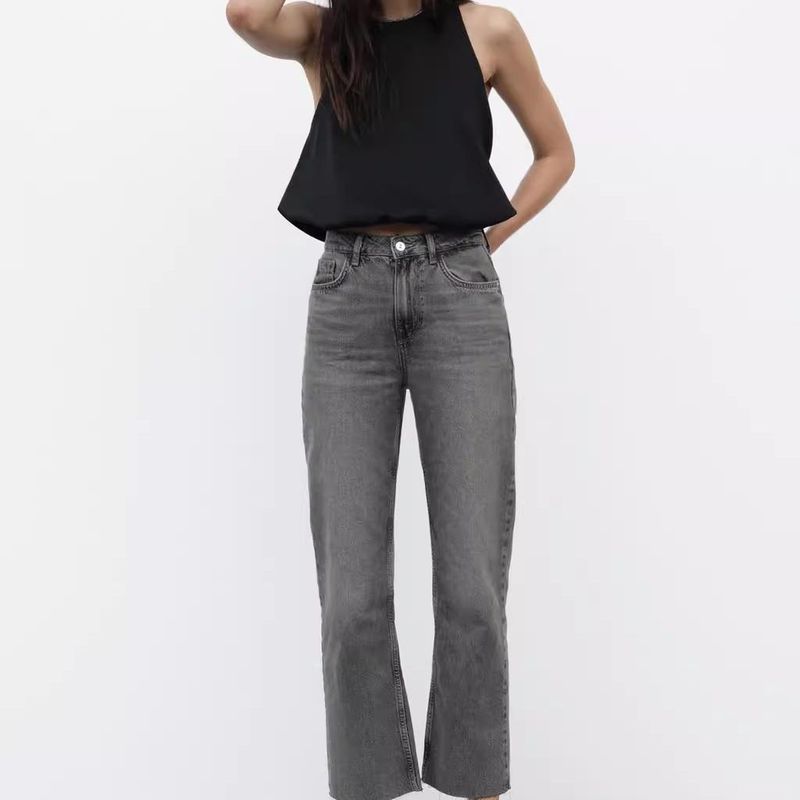 Fall and Winter New Women's Clothing Fashion Wind Open Back Balloon Version round Neck Sleeveless Short Tops 9647606