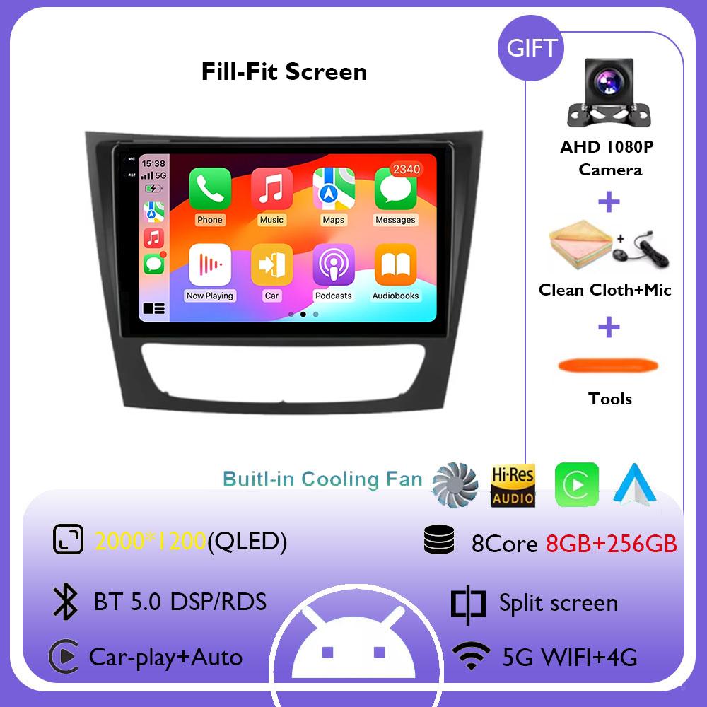 Android 14 Car Radio For Mercedes Benz E-class W211 E200 E220 E300 E350 E240 E270 E280 CLS CLASS W219 GPS Multimedia Player