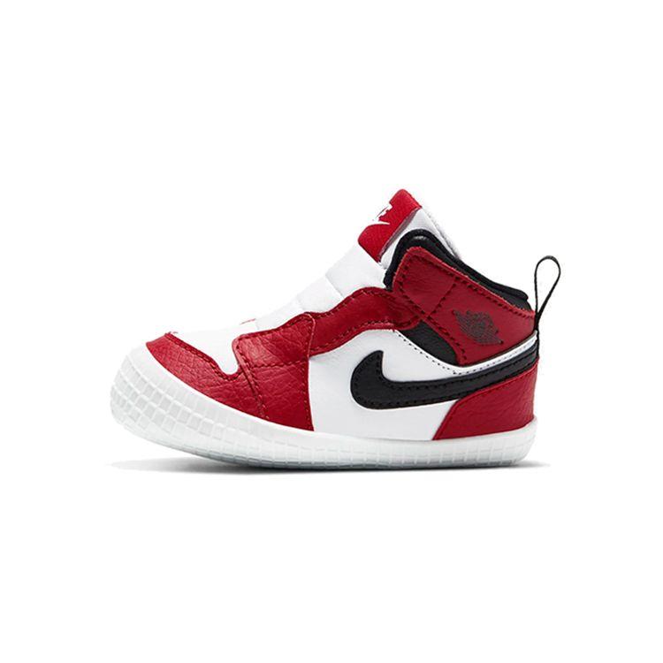 

Air Jordan 1 Bootie TD White Varsity Red Детские кроссовки Черные AT3745-163