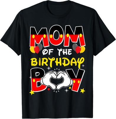 Dad And Mom Of The Birthday Boy Family Party Decor Matching T-Shirt