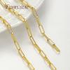 1 Meter 18K Gold Plated Brass Chain Necklaces Making Accessories,Decorative Chain For Jewellery,DIY Jewelry Chains Fittings