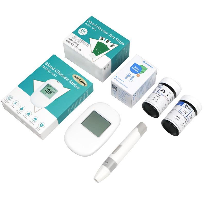 Blood glucose meter, code-free automatic blood glucose monitor, high-precision household hyperglycemia measuring instrument