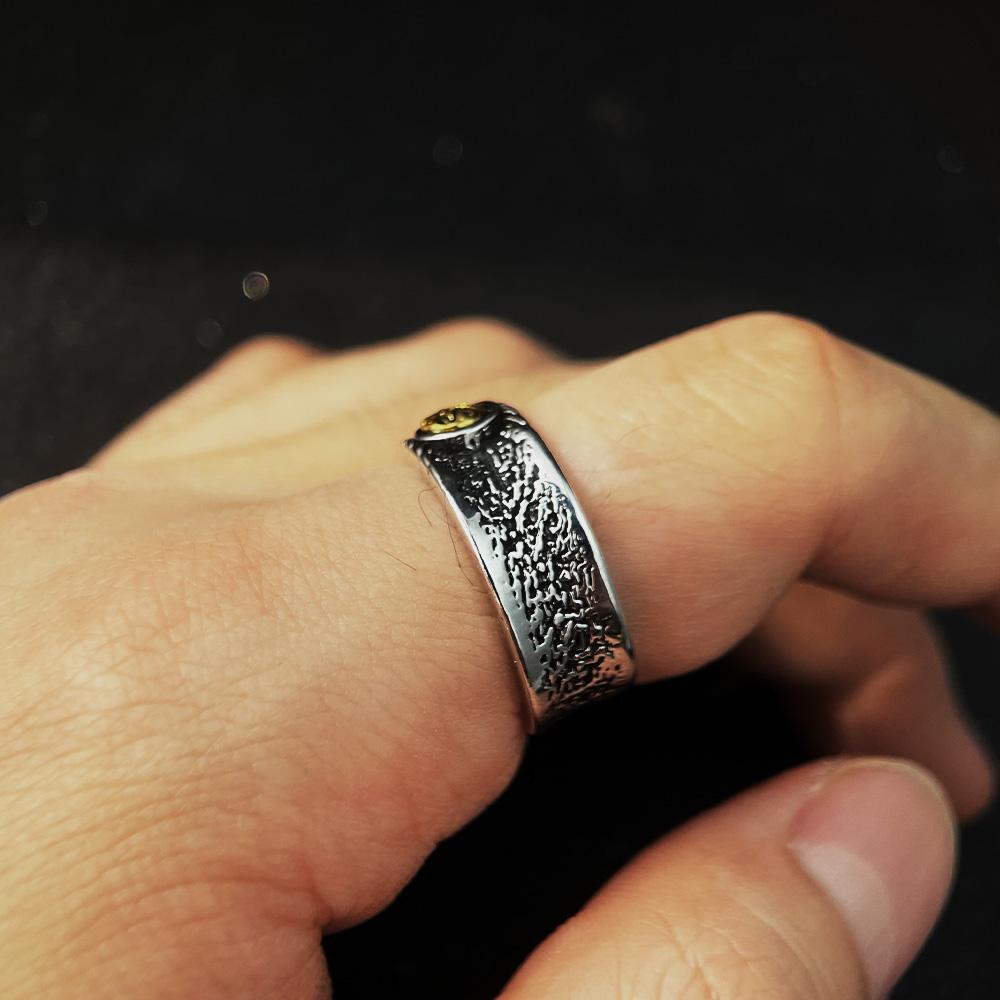 Retro Eye of Horus Adjustable Open Ring Punk Gothic Mystic Ring For Men Women Edgy Zircon Vintage Alloy Accessories Unisex Gift