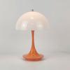 LED Mushroom Small Table Lamp Portable USB Charging Dimmable Flower Bud Lamp Bedroom Bedside Lamp