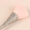 1Pc Nail Dust Brush Rhinestone Bling Handle White For Acrylic Nail Art Cleaning Brush Manicure Tool
